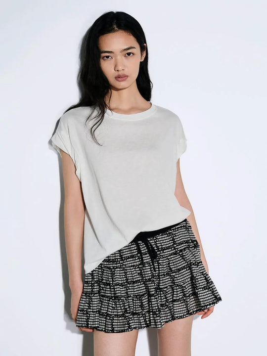 Soft Cotton-Blend Relaxed Boxy T-Shirt