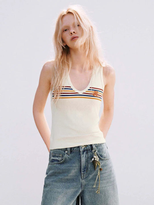 Striped Chest Tank Top
