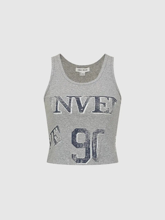 Cotton Medium-Weight Graphic Print Tank Tops