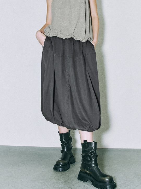 Gonne a palloncino con tasche oblique