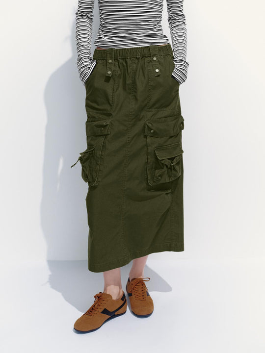 Faldas rectas con bolsillo de solapa