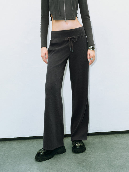 Hose mit weitem Bein und Kordel