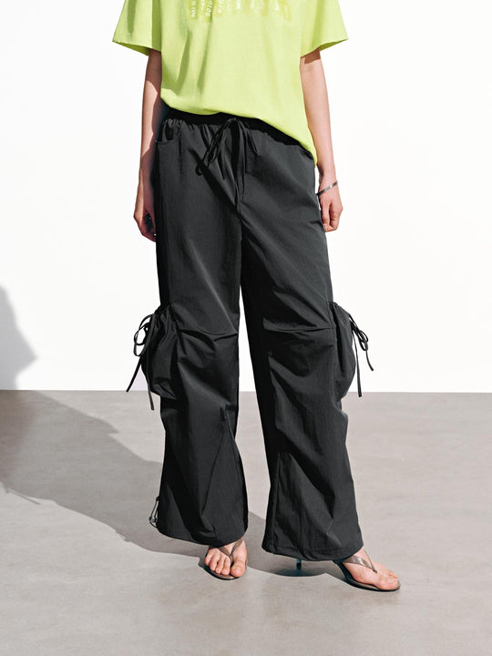 Pantalones Cargo de Pierna Ancha