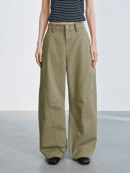 Barrel Leg Cargo Pants