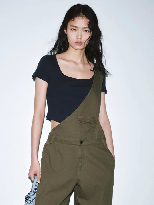 One Strap Durable Casual Everyday Wear Overalls Jumpsuits