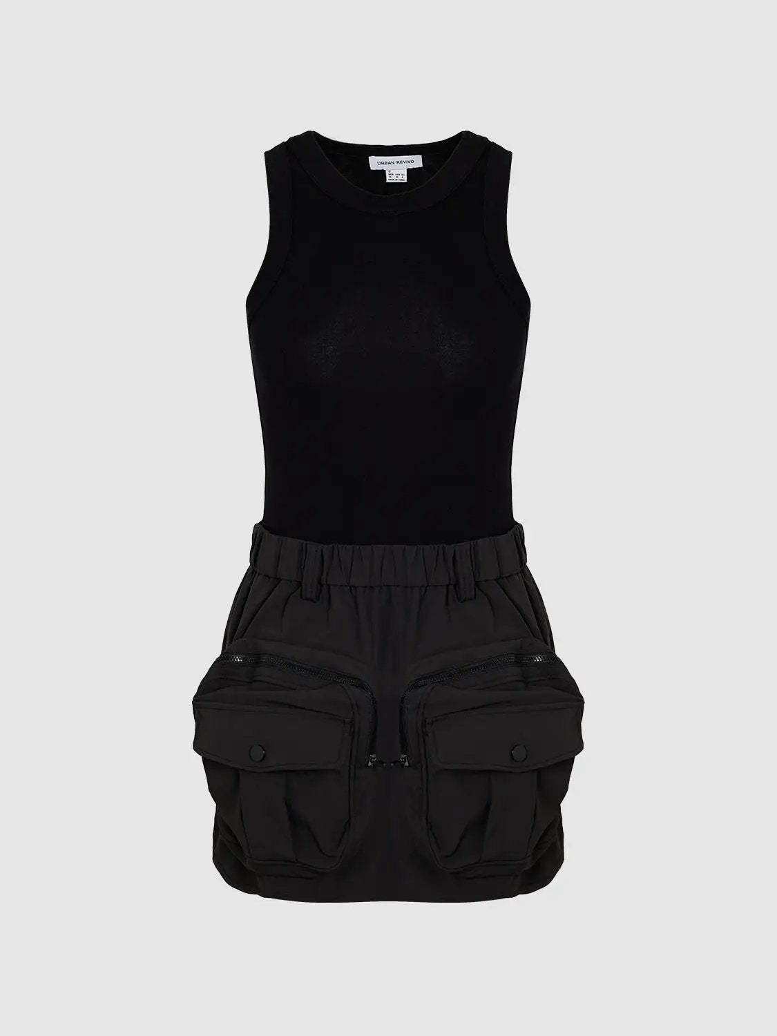 Tank Top Skater Mini Dresses by Urban Revivo Fashion
