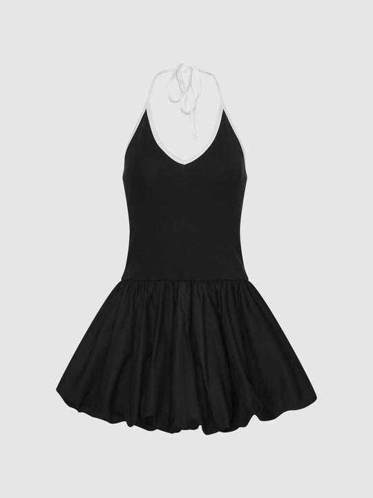 Strappy Balloon Mini Dresses