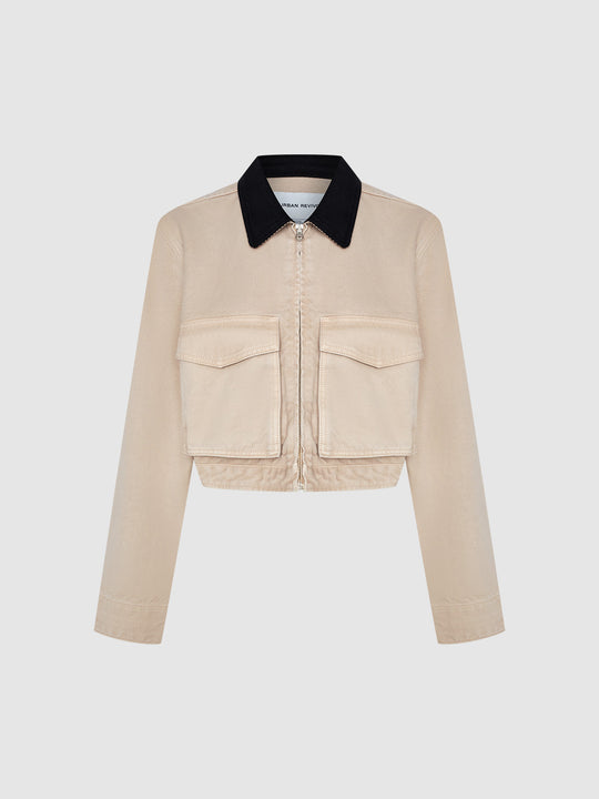 Giacche di jeans con cerniera