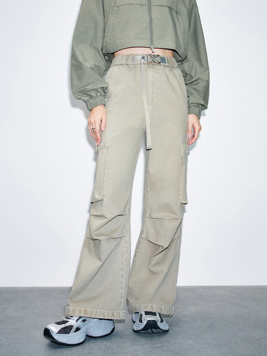 Pantalones vaqueros de mezclilla con bolsillos con solapa