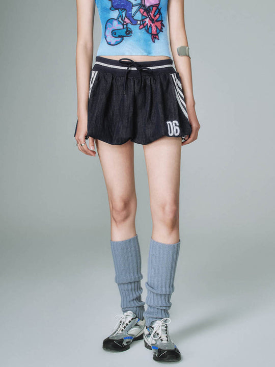 Faldas Mini Globo de Denim