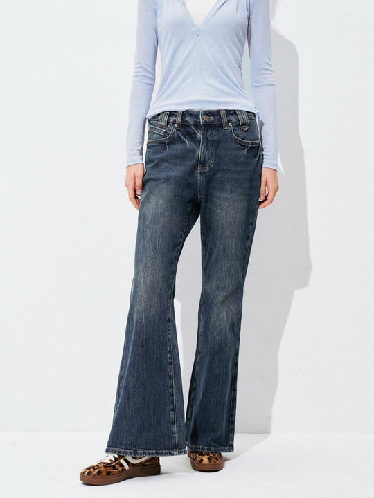 Jeans flare jambes