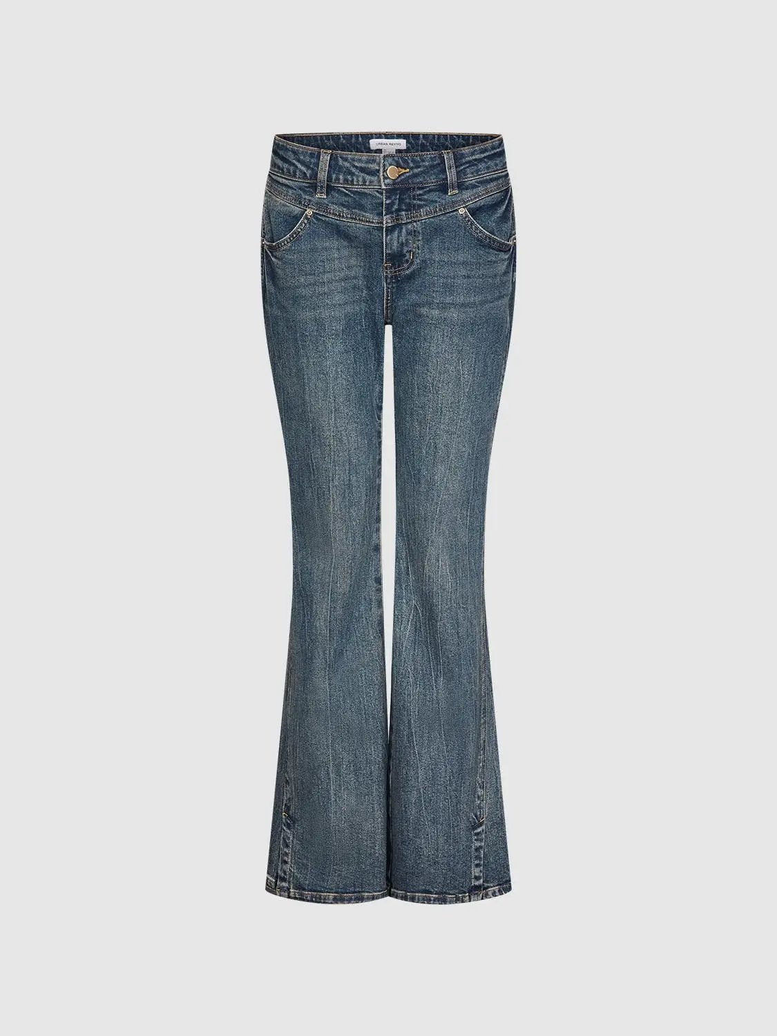 Flare Leg Jeans by Urban Revivo Fashion