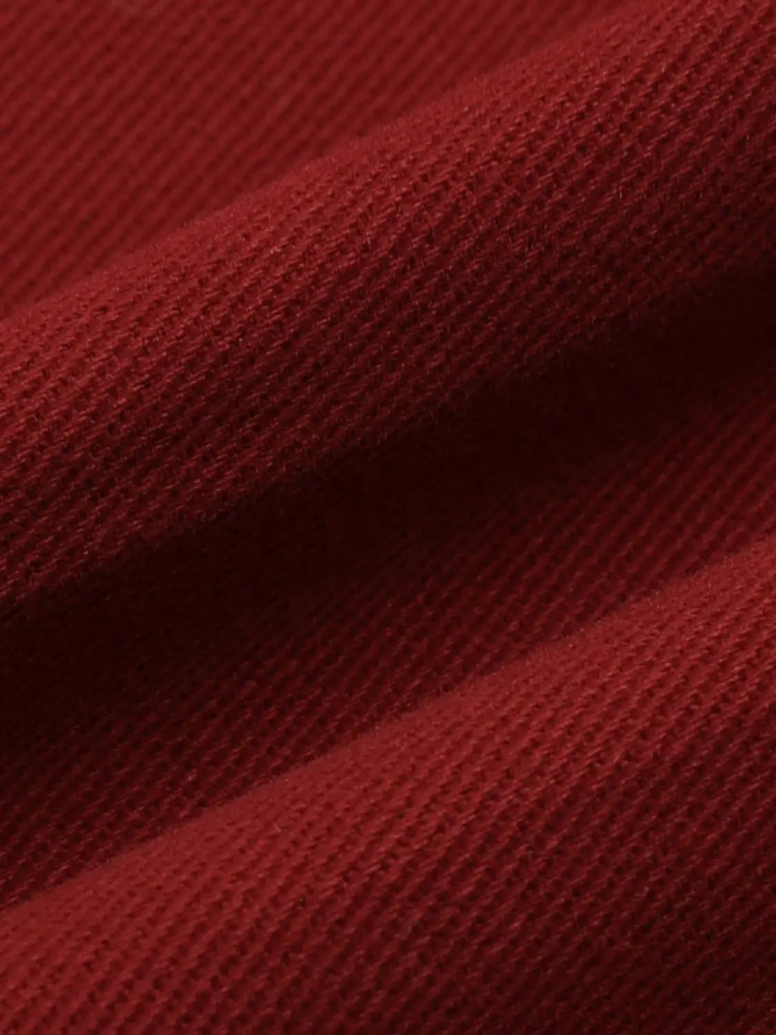 Casual pants, red twill fabric, Urban Revivo Fashion.