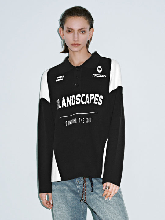 T-shirts tricotés à demi-patte de boutonnage