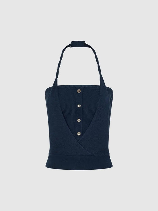 Acrylic Rib Knit Heavy Rib Texture T-Shirts