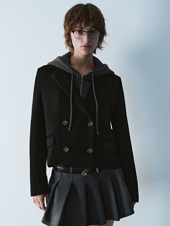 Giacche con cappuccio doppiopetto