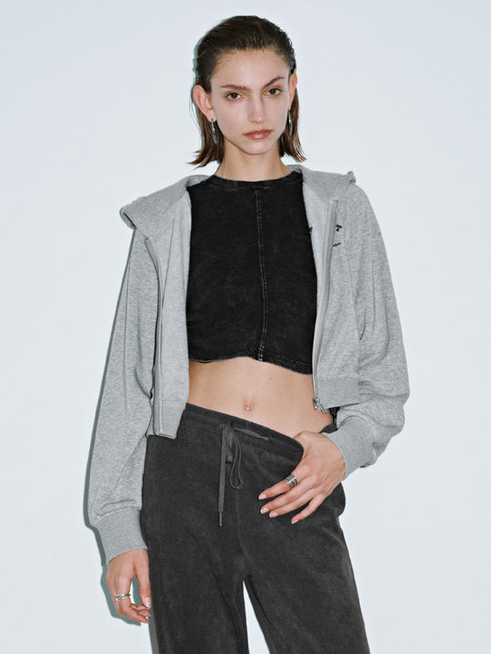 Giacche con cappuccio e cerniera frontale