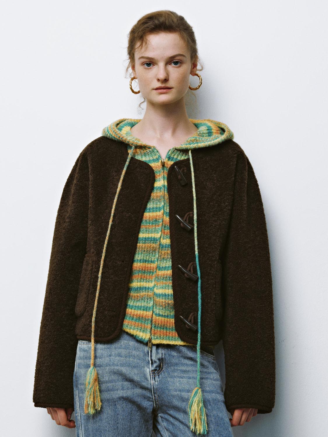 Crew Neck Duffle Jackets - Suggy