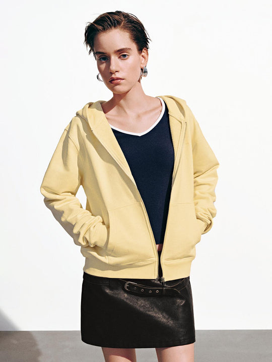 Chaquetas con capucha y cremallera