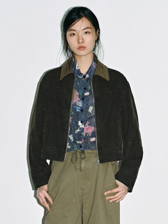 Chaquetas de mezclilla contrastantes