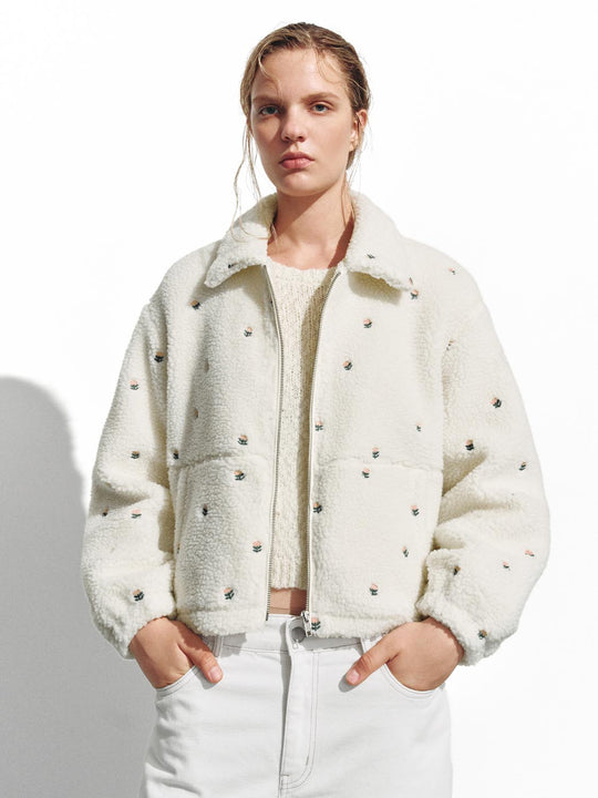 Zip Up Dotted Jackets