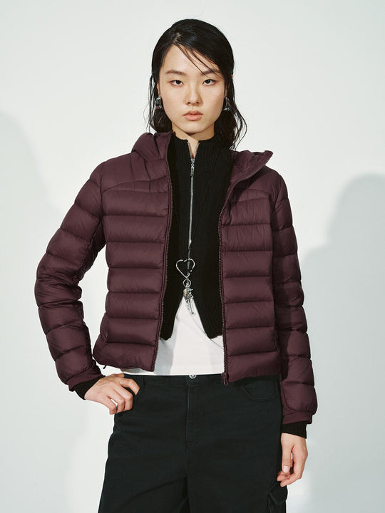 Hooded Quilted Down Jackets
