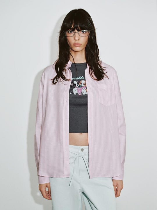 Chemises à manches longues rayées