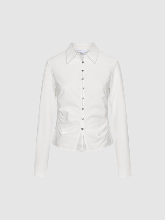 Chemises ajustées froncées