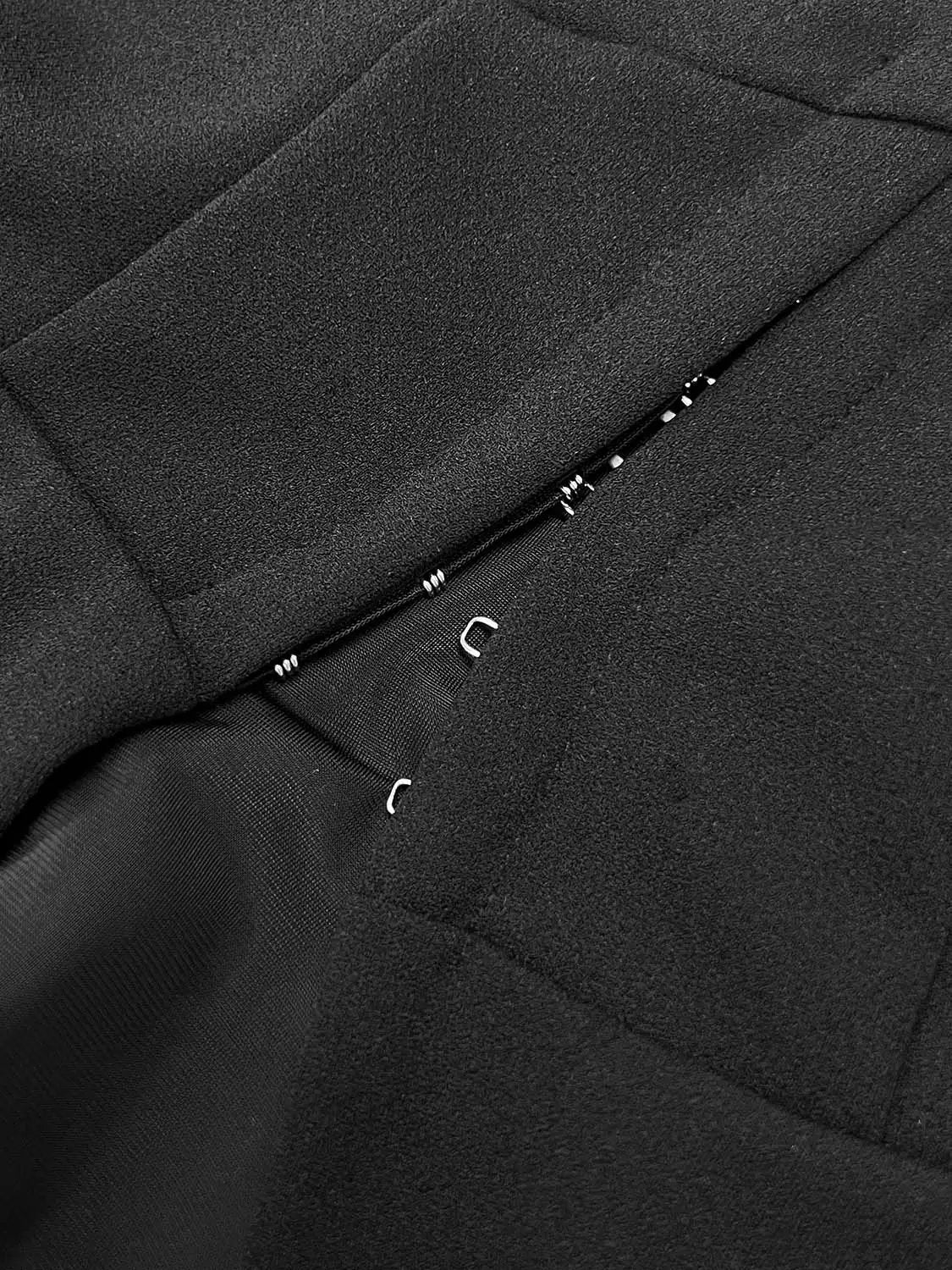 Shirts by Urban Revivo Fashion in black textured fabric with metal hook closures