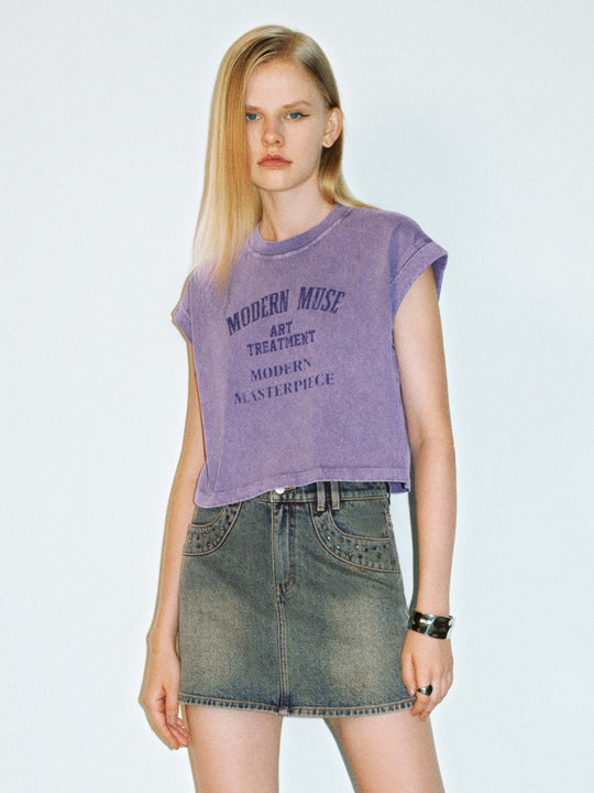 Tanktop mit Rundhalsausschnitt und Print