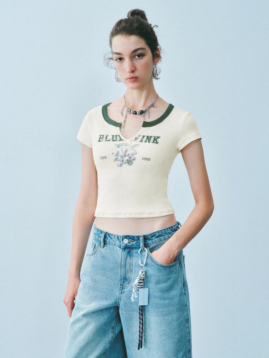 T-shirts courts skinny fit