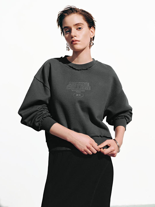 Sweatshirts imprimés à manches ballon