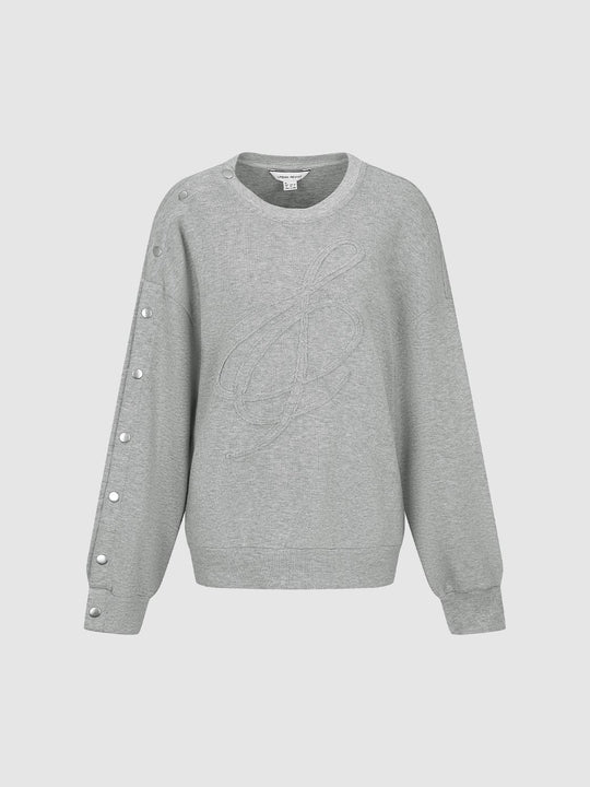Crew Neck Basic Loose Sweatshirts
