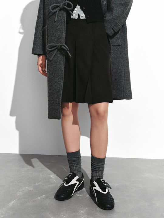 Pleated A-Line Midi Skirts