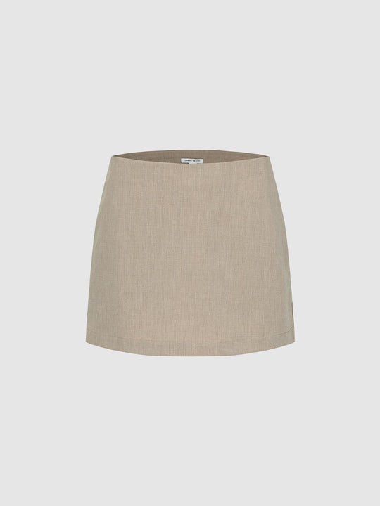 Tailored A-Line Mini Skirts