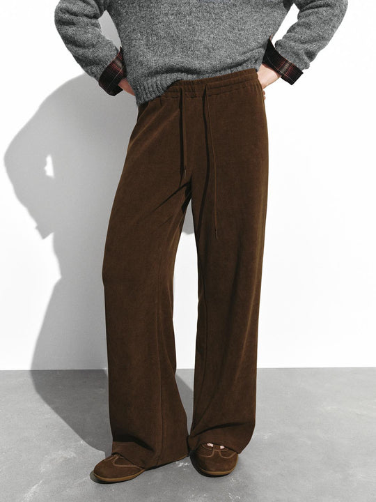 Drawstring Pull On Wide Leg Pants