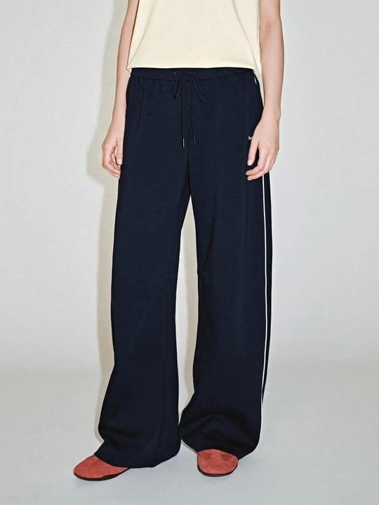 Pantalon à jambe large style « baril » avec cordon