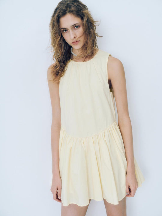 Sleeveless Pleated A-Line Dresses