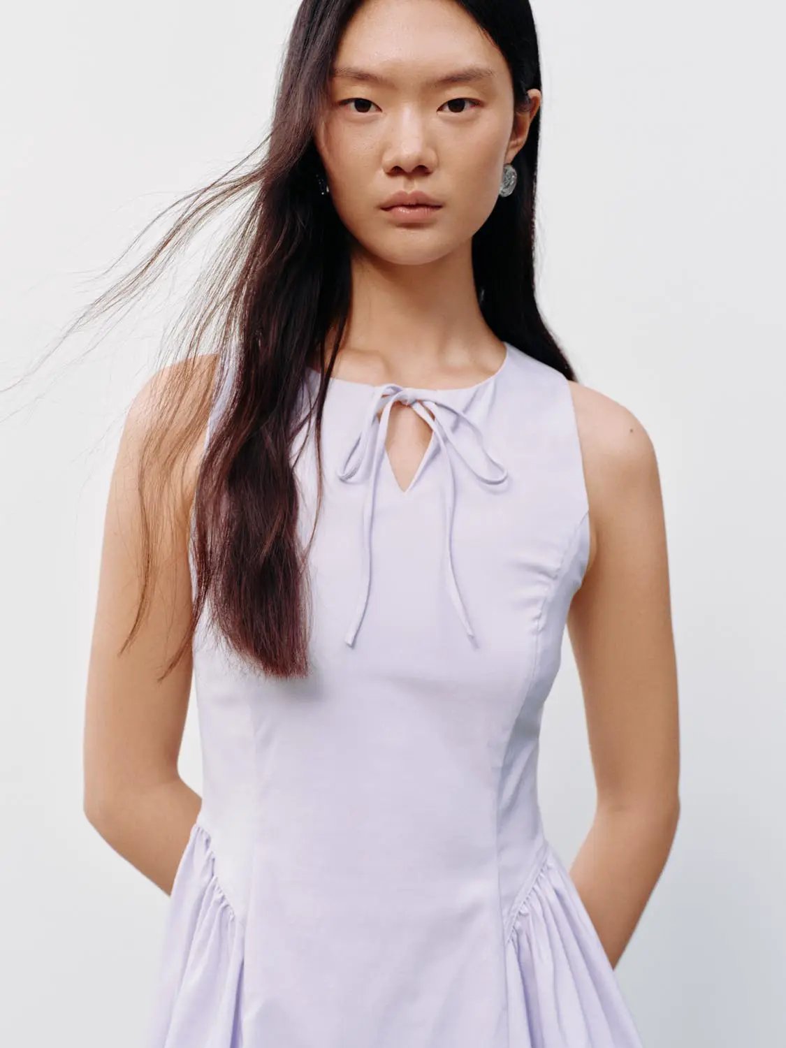 Sleeveless A-Line Midi Dresses by Urban Revivo Fashion