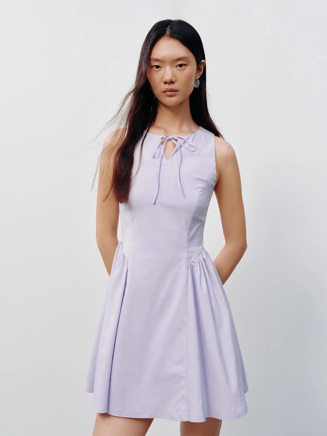 Sleeveless A-Line Midi Dresses by Urban Revivo Fashion