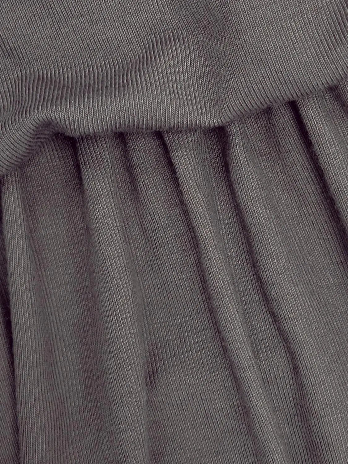 A-Line dress in gray ribbed fabric by Urban Revivo Fashion