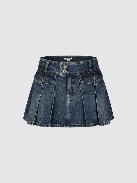 Denim Mini Skirts