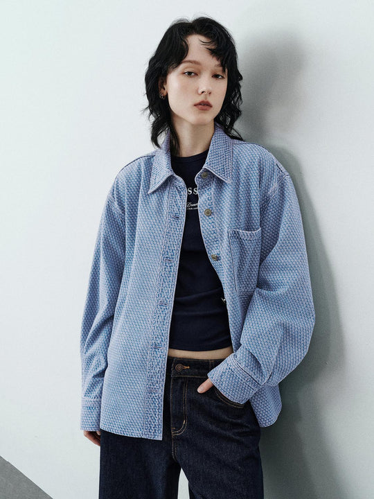 Camisas de mezclilla gruesas y holgadas con botones