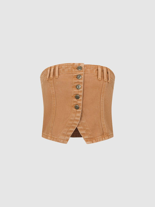 Camisas midi de mezclilla abotonadas