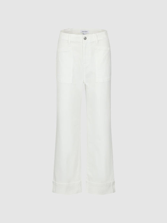 Cuffed Straight Leg Jeans