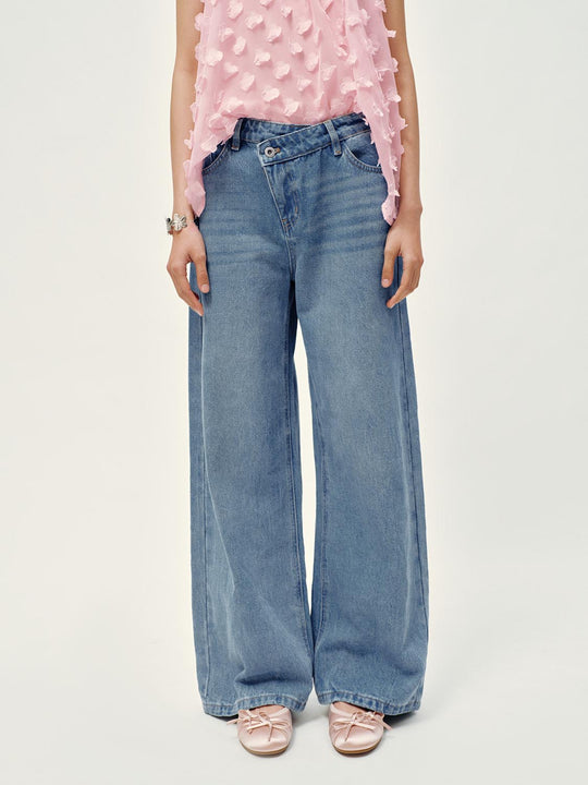 Washed Wide Leg Jeans