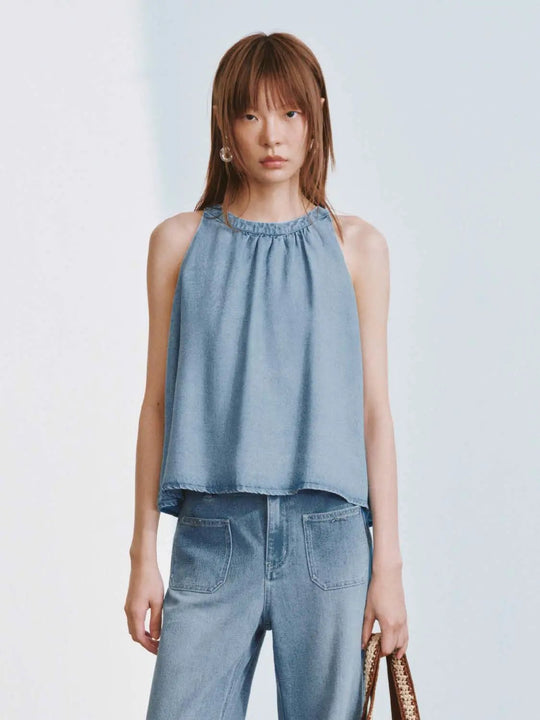 Sleeveless Denim Shirts