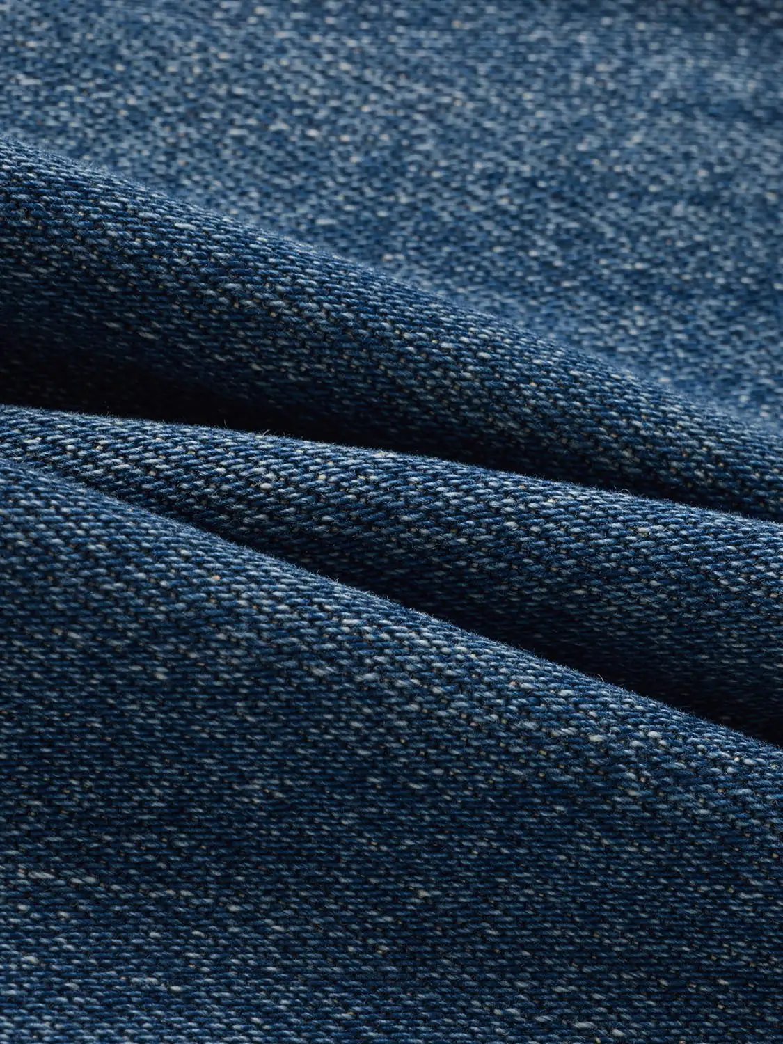 Jeans denim fabric close-up in blue by Urban Revivo Fashion