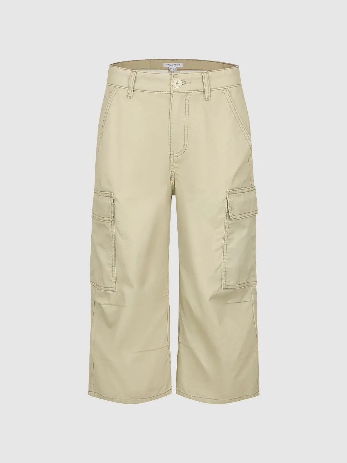 Casual trousers khaki cargo pants by Urban Revivo Fashion