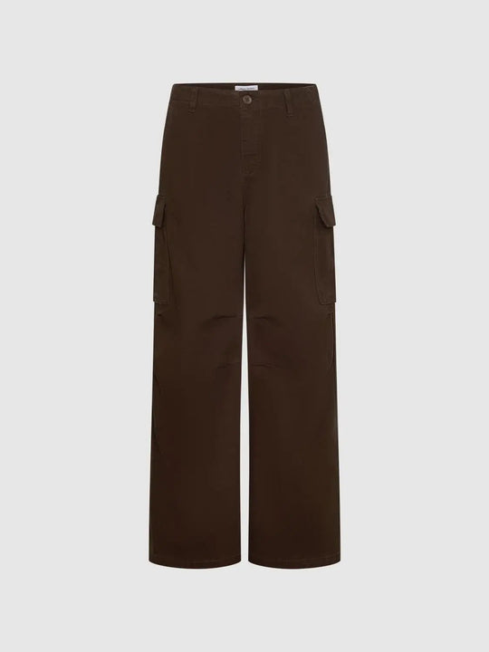 Medium Weight Stretch Wide-leg Cotton Cargo Pants